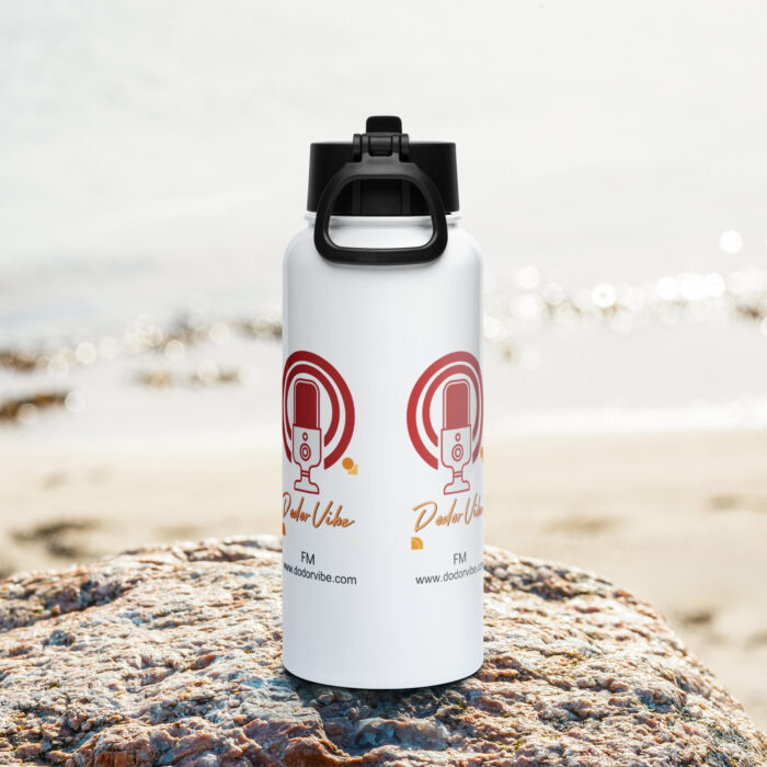 DodorVibe FM Stainless steel water bottle with a straw lid